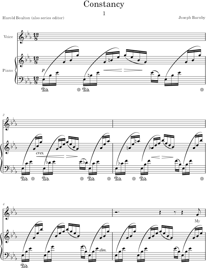 Constancy (12 New Songs) - Boulton — first page preview