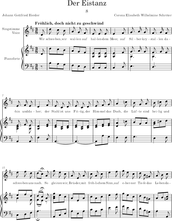 Der Eistanz (25 Lieder) - Schröter — first page preview