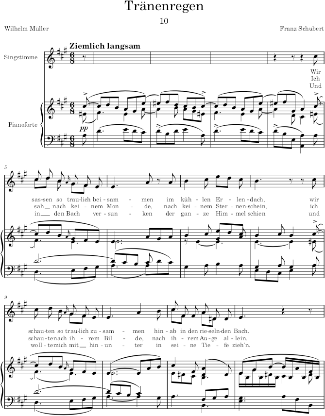 Die schöne Müllerin, Op.25 - Schubert — first page preview