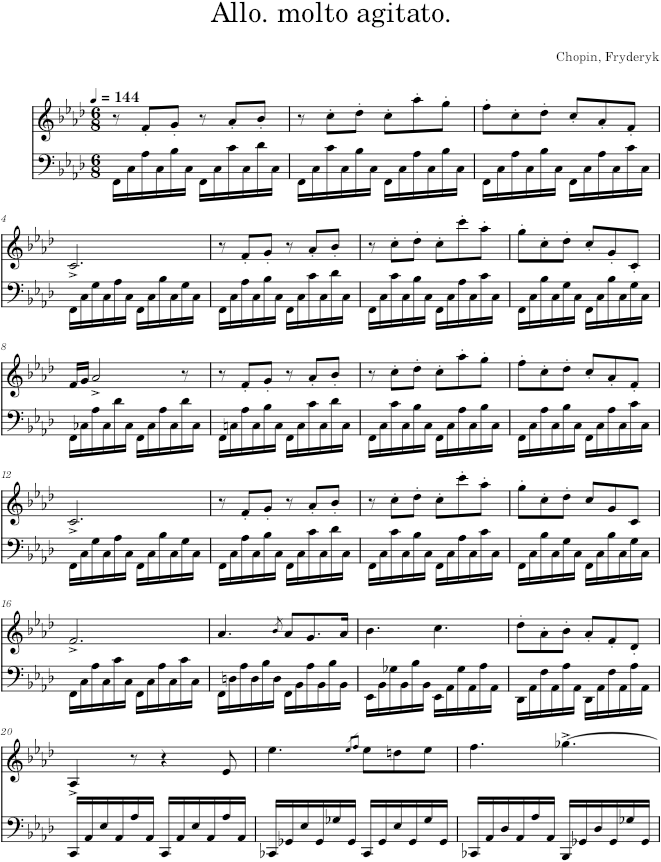 Etude Op. 10, No. 9 - Chopin — first page preview