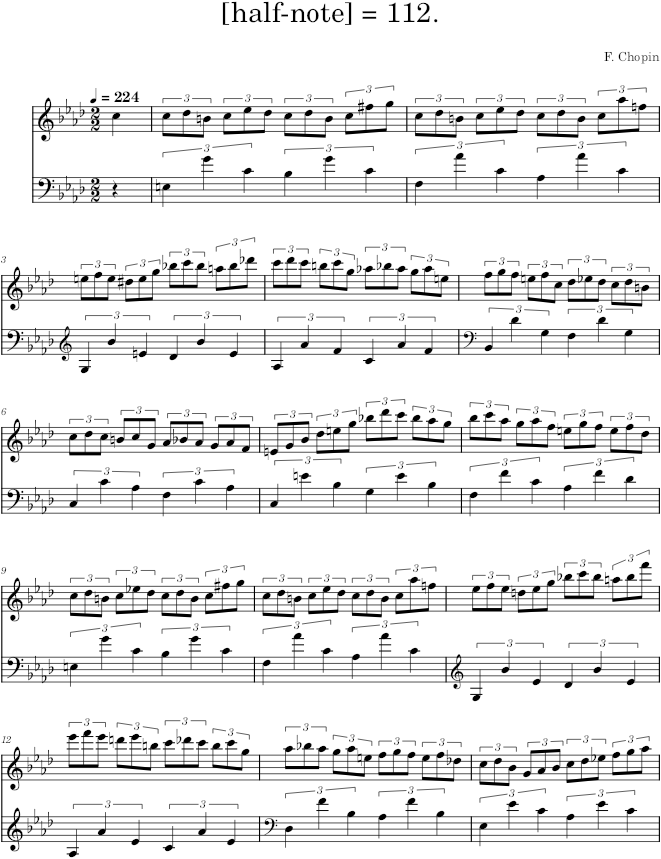 Etude Op. 25 - Chopin — first page preview