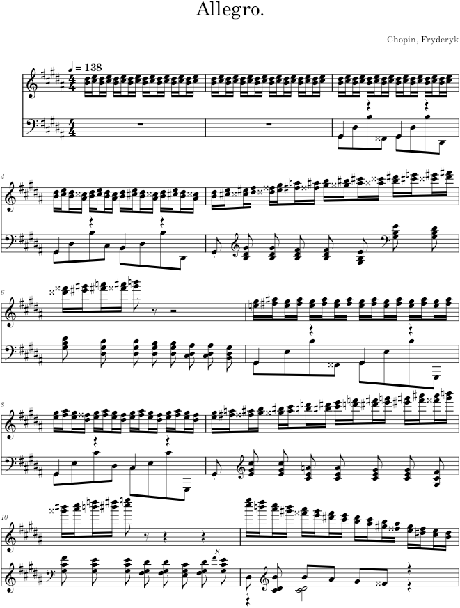 Etude Op. 25, No. 6 - Chopin — first page preview