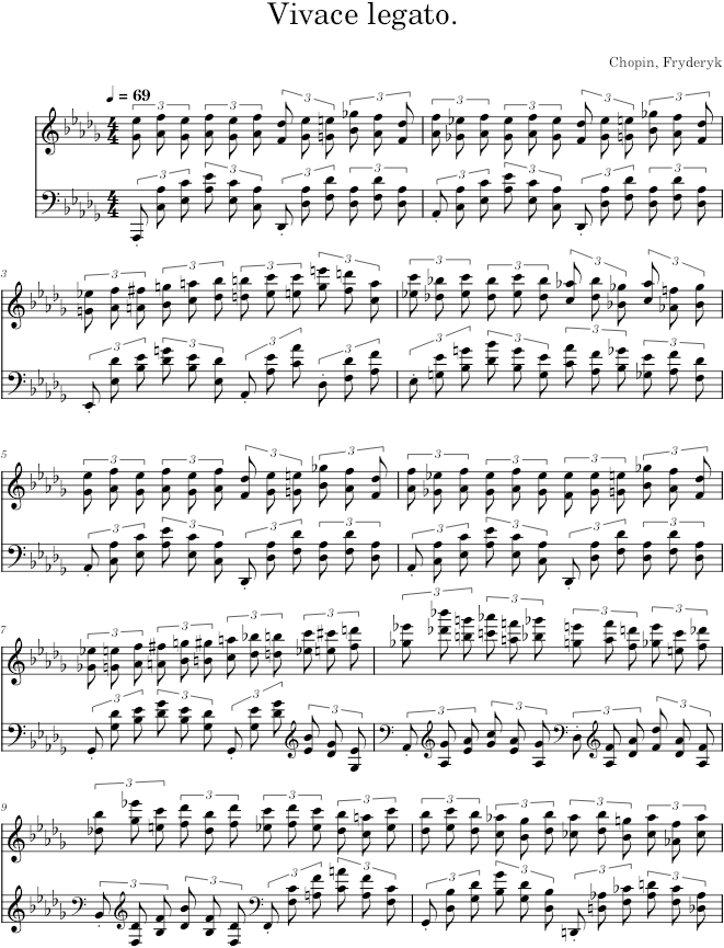 Etude Op. 25, No. 8 - Chopin — first page preview