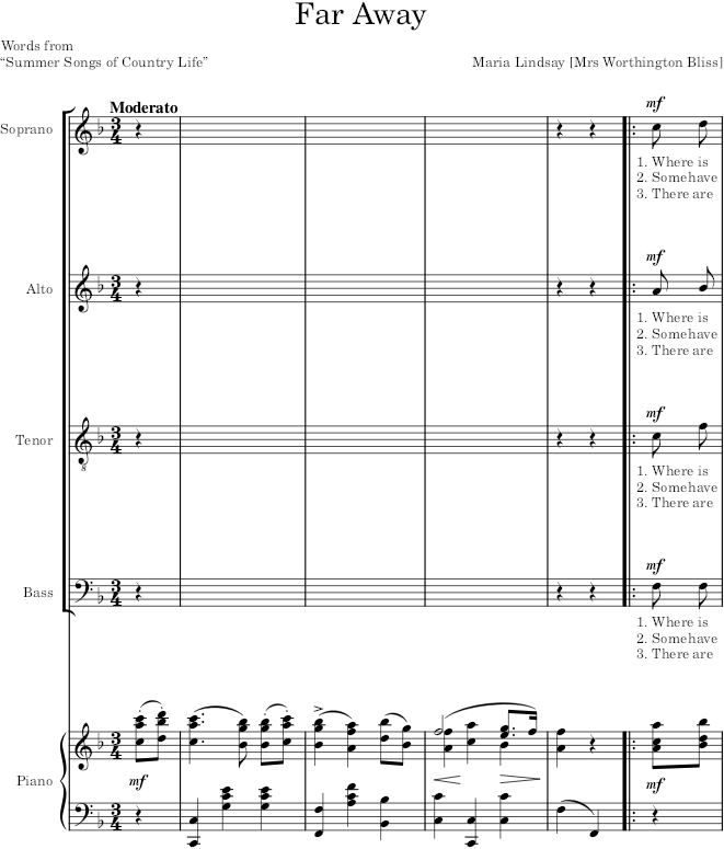 Far Away - Lindsay — first page preview