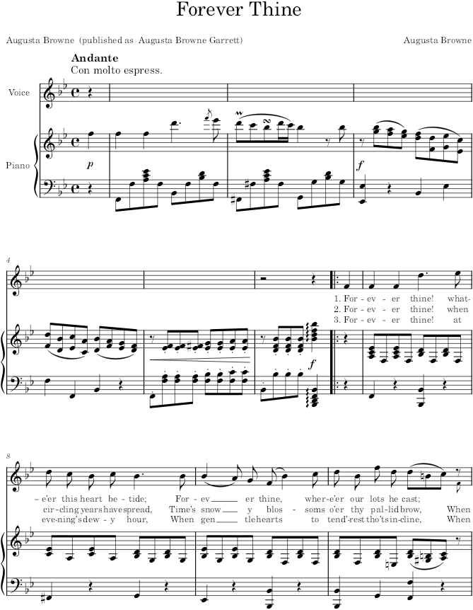 Forever Thine - Browne — first page preview
