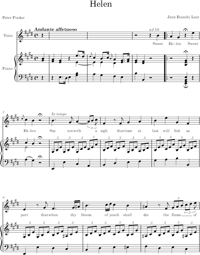 Helen - Bianchi Lacy — first page preview