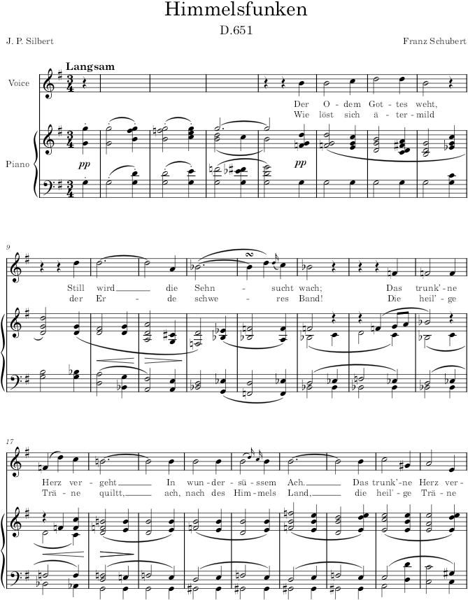 Himmelsfunken - Schubert — first page preview