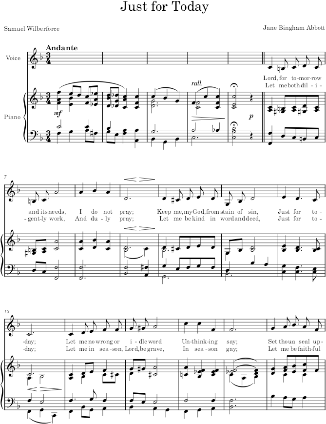 Just for Today - Abbott — first page preview