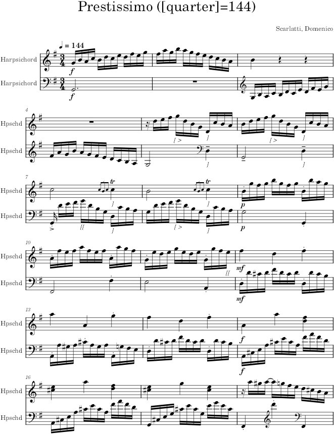 Keyboard Sonata K.348 (L.127) - Scarlatti — first page preview