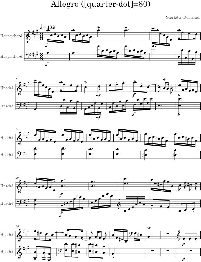 Keyboard Sonata K.369 (L.240) - Scarlatti — first page preview