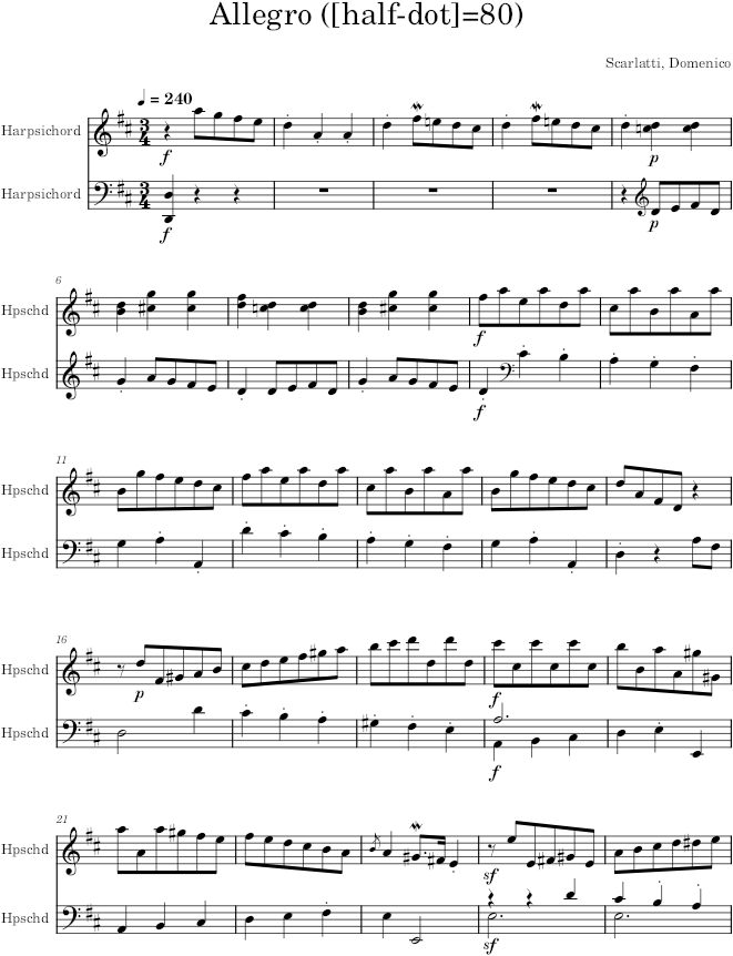 Keyboard Sonata K.512 (L.339) - Scarlatti — first page preview