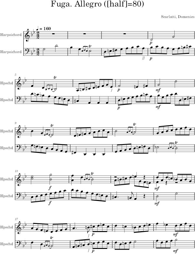 Keyboard Sonata K.93 (L.336) - Scarlatti — first page preview