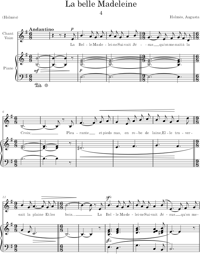 La Belle Madeleine (Contes divins) - Holmès — first page preview