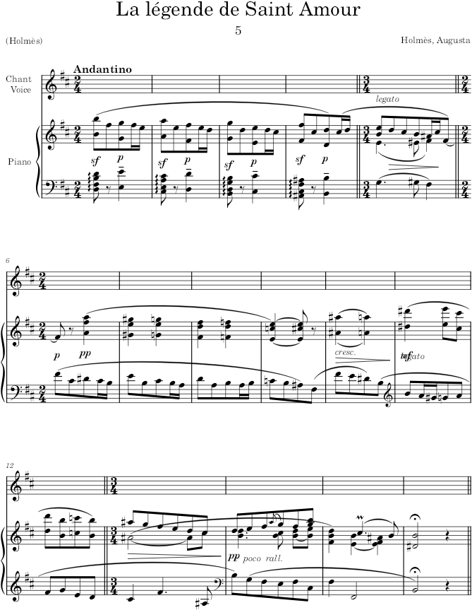 La légende de Saint Amour (Contes divins) - Holmès — first page preview