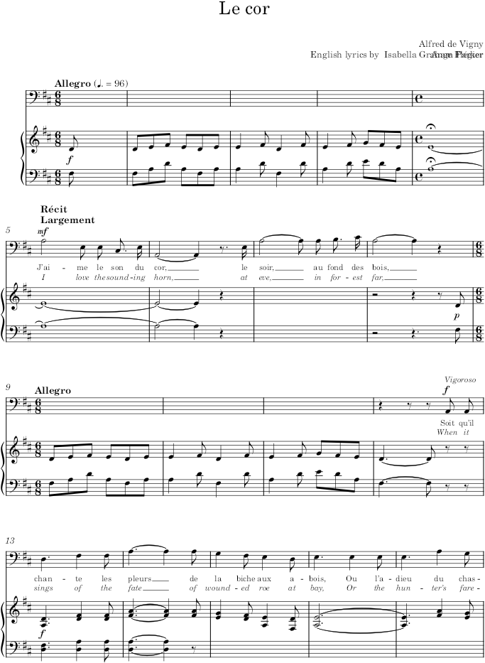 Le cor - Flégier — first page preview