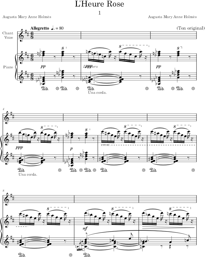 Les Heures - Holmès — first page preview