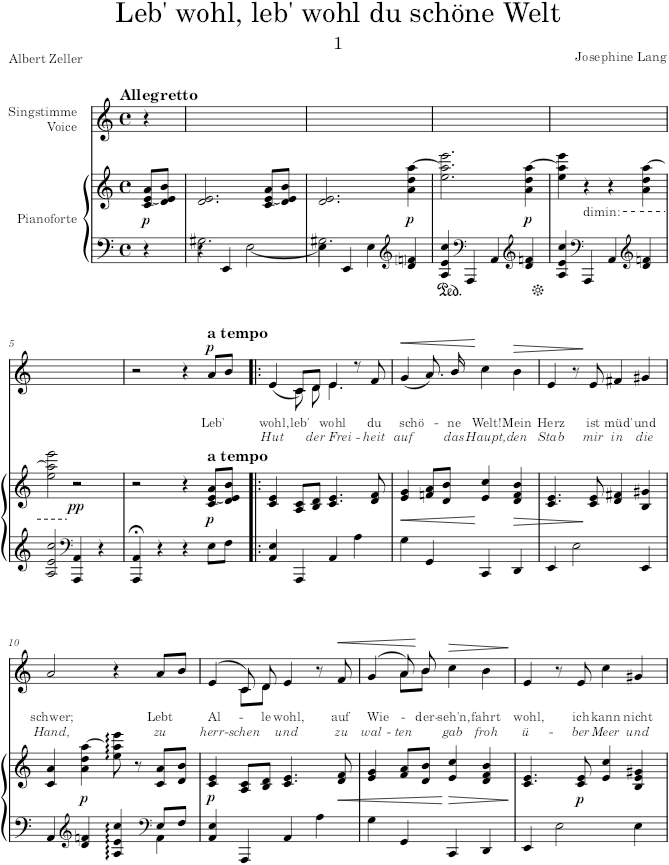 Lieder des Leids, Op.29 - Lang — first page preview