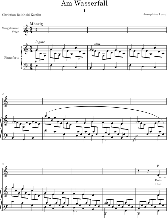 Lieder, Op.12 (Lieder) - Lang — first page preview