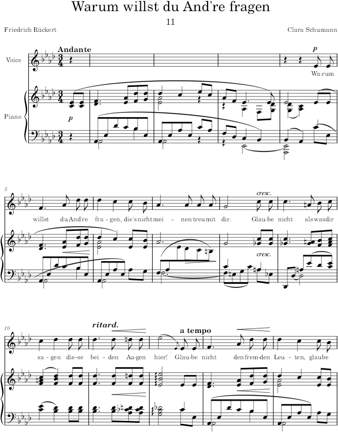 Lieder, Op.12 - Schumann — first page preview