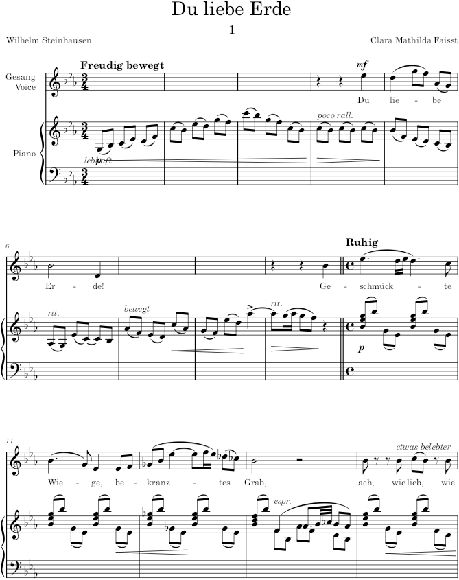 Lieder, Op.18 (Lieder) - Faisst — first page preview