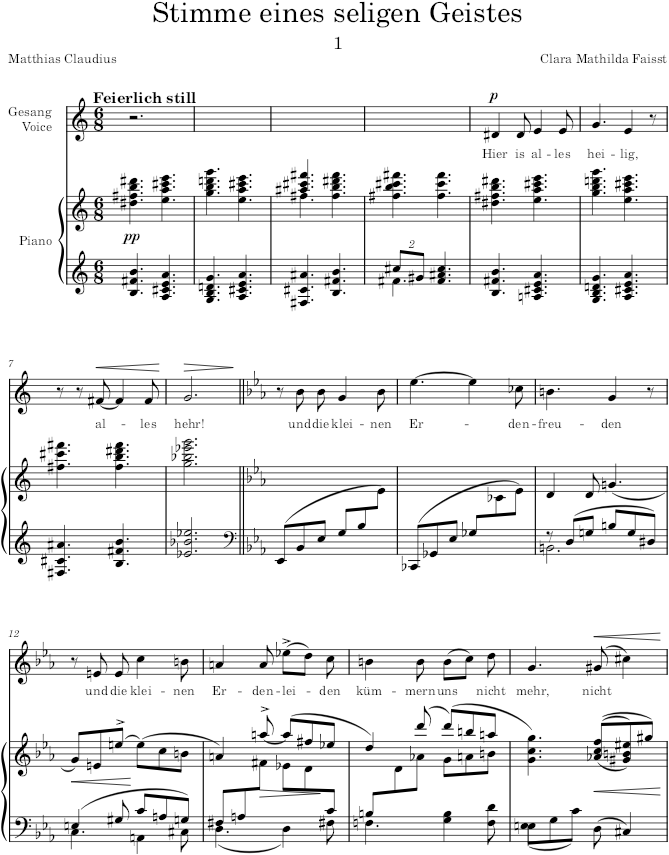 Lieder, Op.19 (Lieder) - Faisst — first page preview