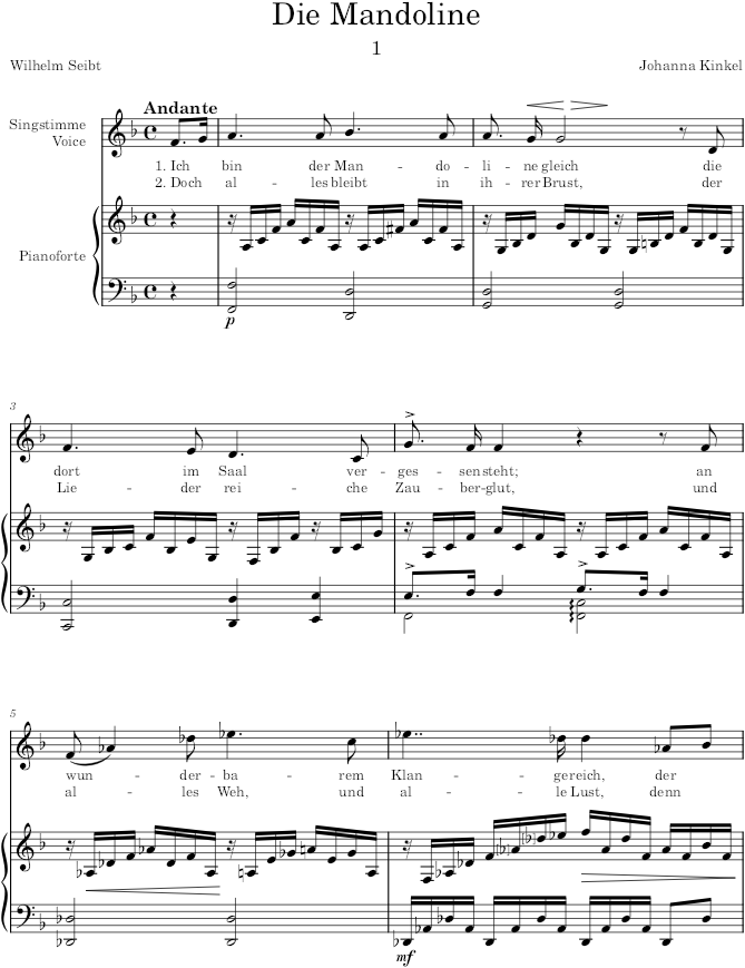 Lieder, Op.19 (Lieder) - Kinkel — first page preview
