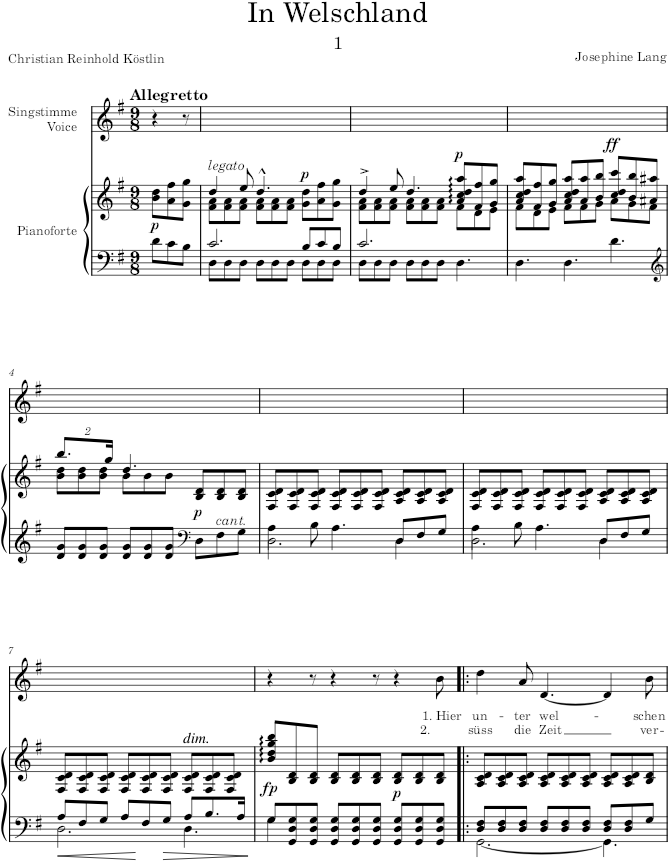 Lieder, Op.23 (Lieder) - Lang — first page preview