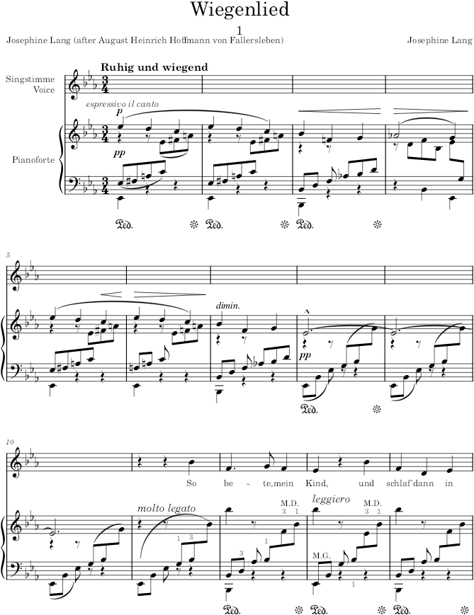 Lieder, Op.26 (Lieder) - Lang — first page preview