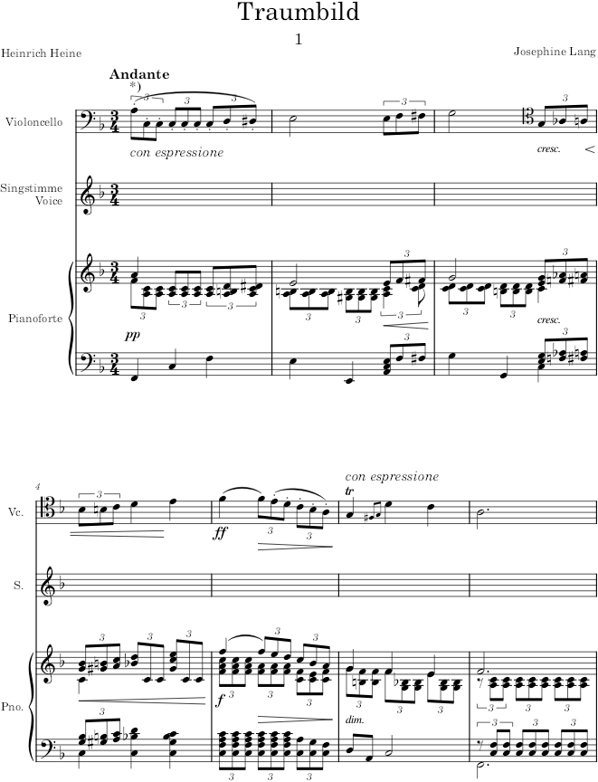 Lieder, Op.28 (Lieder) - Lang — first page preview