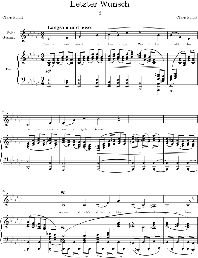 Lieder, Op. 3 (Lieder) - Faisst — first page preview