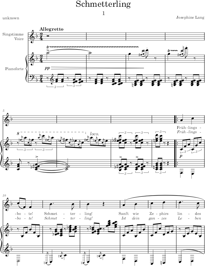 Lieder, Op.8 (Lieder) - Lang — first page preview