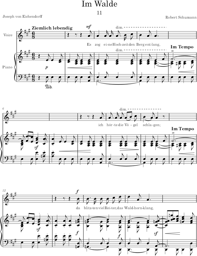 Liederkreis, Op.39 - Schumann — first page preview