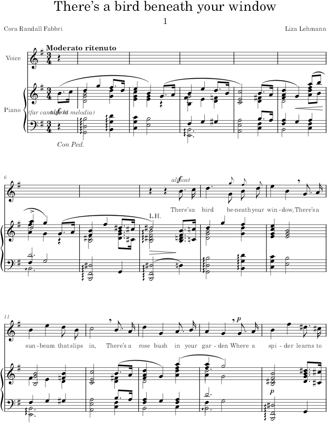 Little Love Songs (Little Love Songs) - Lehmann — first page preview