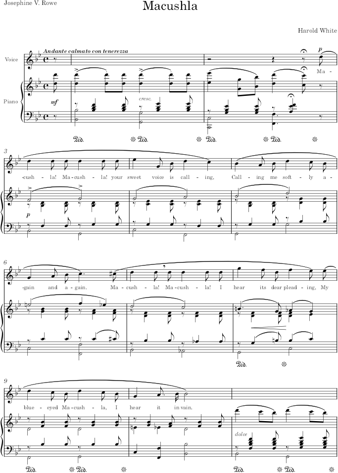 Macushla - White — first page preview