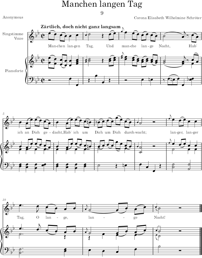 Manchen langen Tag (25 Lieder) - Schröter — first page preview
