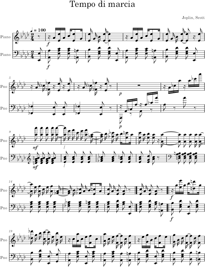 Maple Leaf Rag - Joplin — first page preview