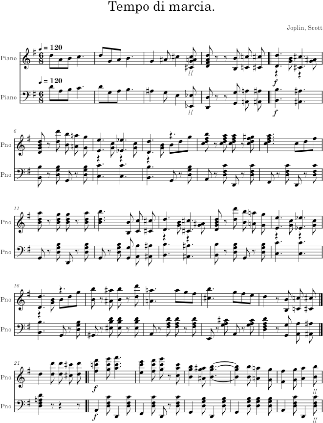 March Majestic - Joplin — first page preview