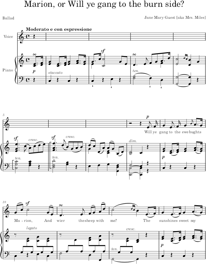 Marion, or Will ye gang to the burn side? - Guest — first page preview