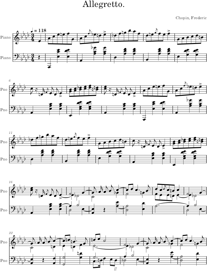 Mazurka in A-flat Major, Op. 41, No. 4 - Chopin — first page preview