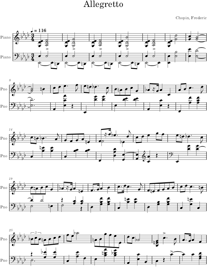 Mazurka in A-flat Major, Op. 50, No. 2 - Chopin — first page preview