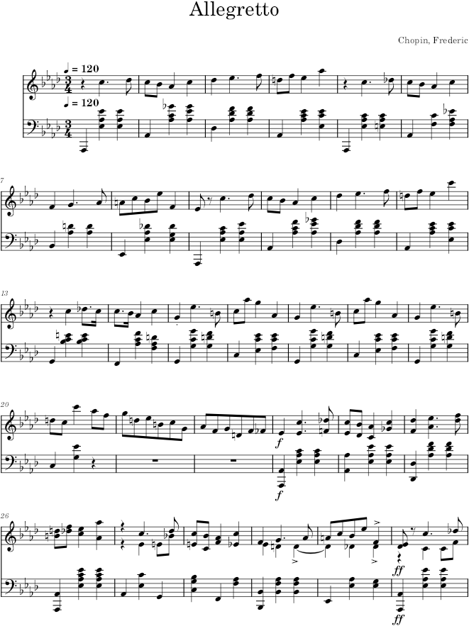 Mazurka in A-flat Major, Op. 59, No. 2 - Chopin — first page preview