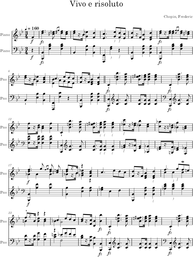 Mazurka in B-flat Major, Op. 17, No. 1 - Chopin — first page preview