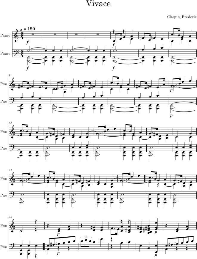 Mazurka in C Major, Op. 56, No. 2 - Chopin — first page preview