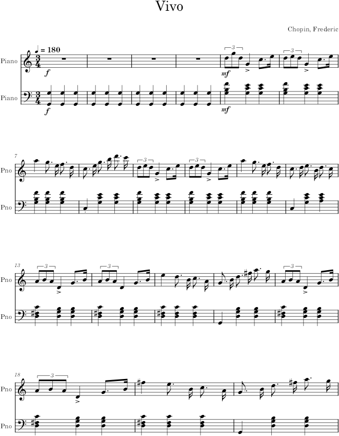 Mazurka in C Major, Op. 7, No. 5 - Chopin — first page preview