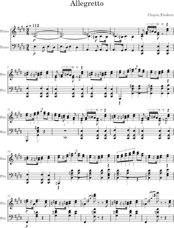 Mazurka in C Minor, Op. 30, No. 4 - Chopin — first page preview