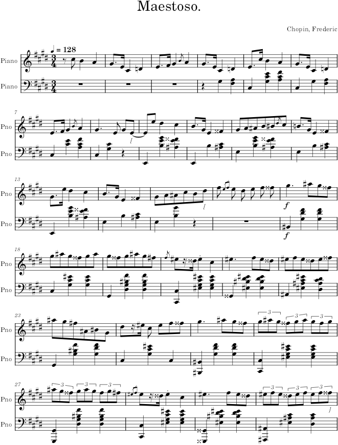 Mazurka in C-sharp Minor, Op. 41, No. 1 - Chopin — first page preview