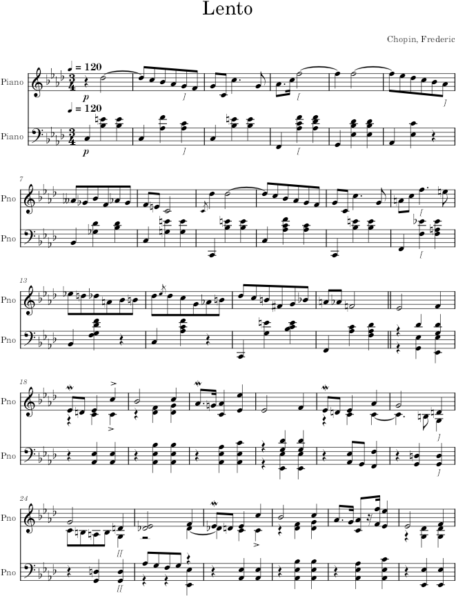 Mazurka in F Minor, Op. 63, No. 2 - Chopin — first page preview
