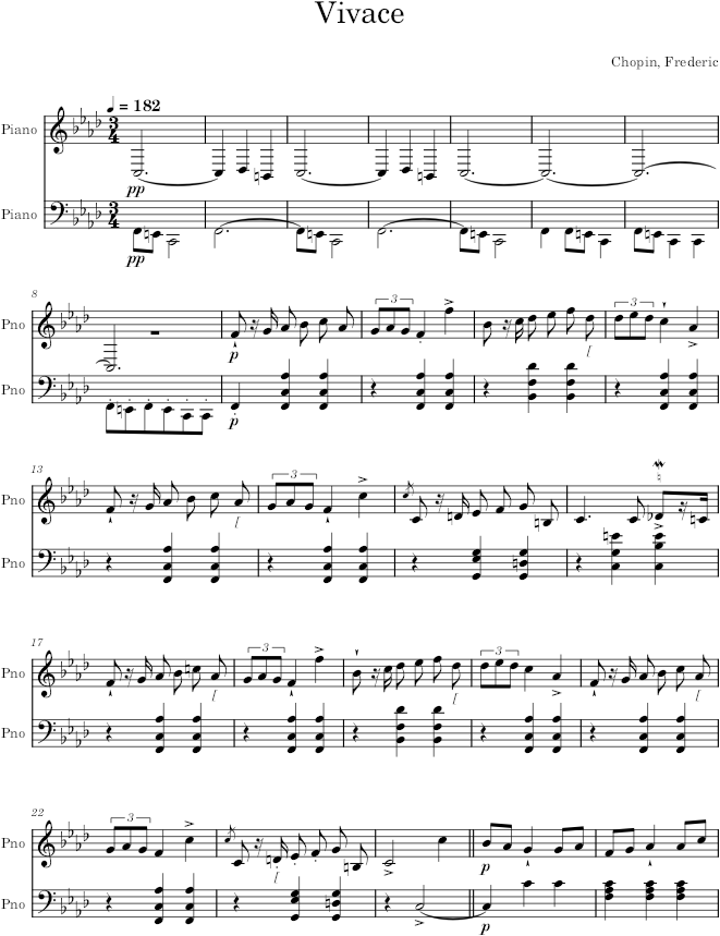 Mazurka in F Minor, Op. 7, No. 3 - Chopin — first page preview