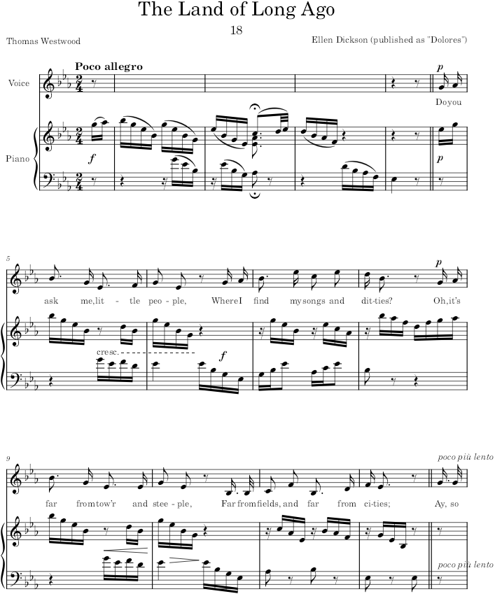 Modern Ballads (50 Favourite Songs and Ballads by the Most Eminent Composers) - Dickson — first page preview
