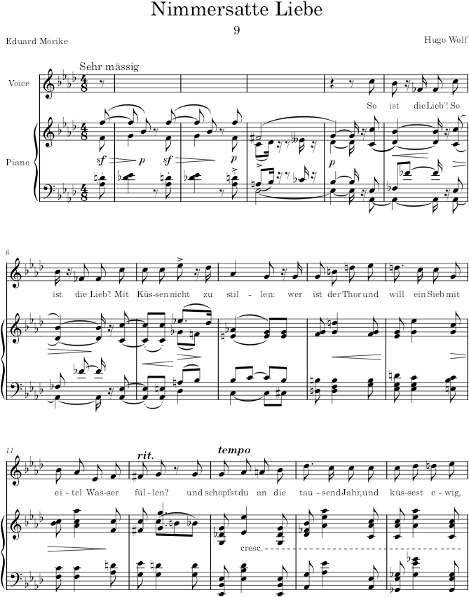 Mörike-Lieder - Wolf — first page preview